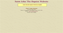 Desktop Screenshot of johnthebaptist.us